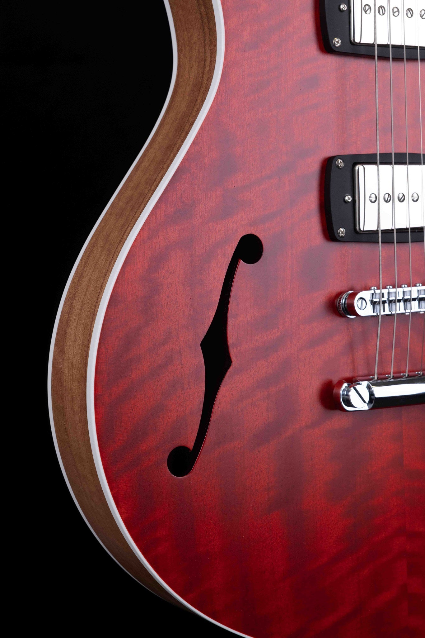 SH90-R Semi Hollow Electric Guitar - Cherry Red