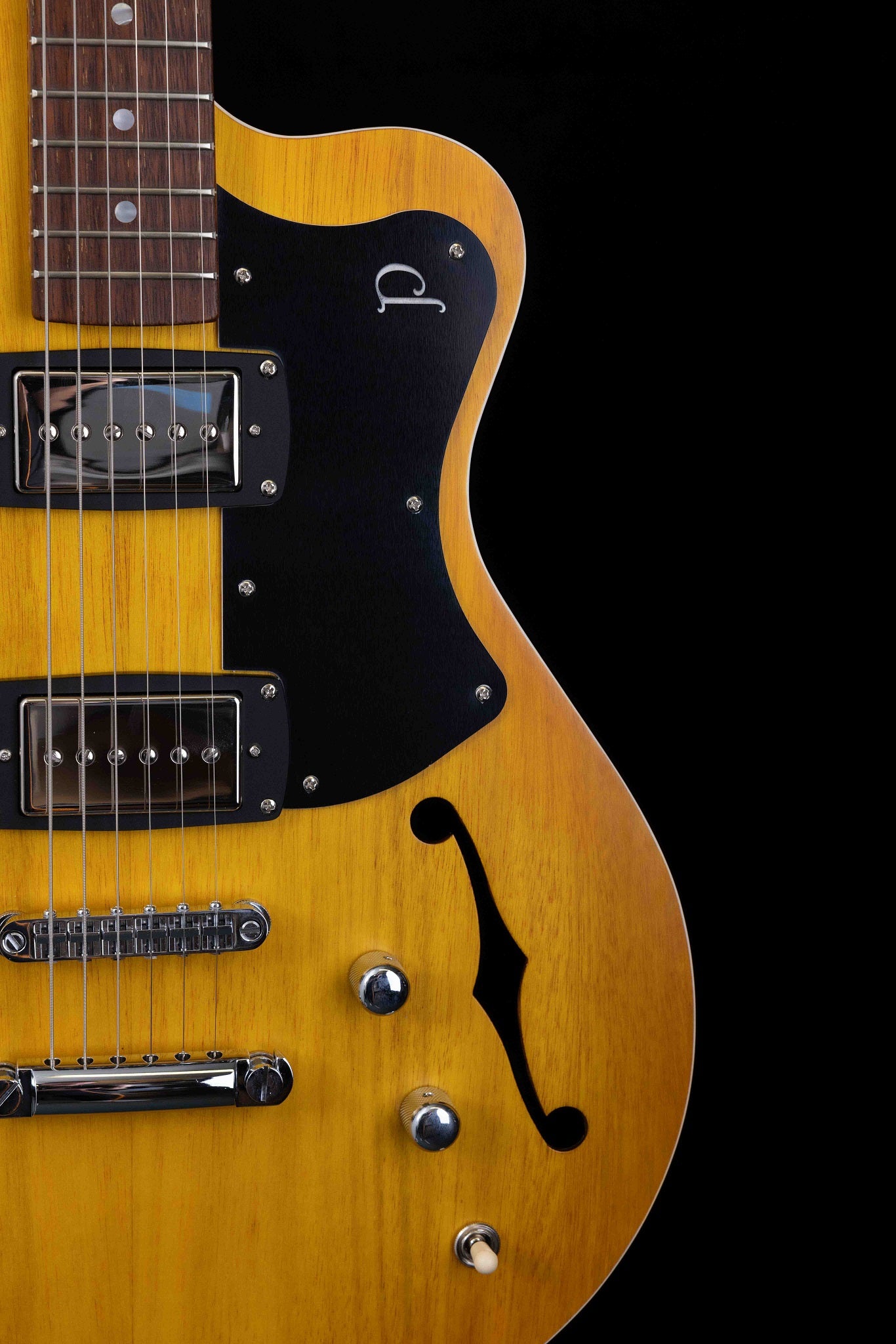 SH90-VY Semi-Hollow Electric Guitar - Vintage Yellow