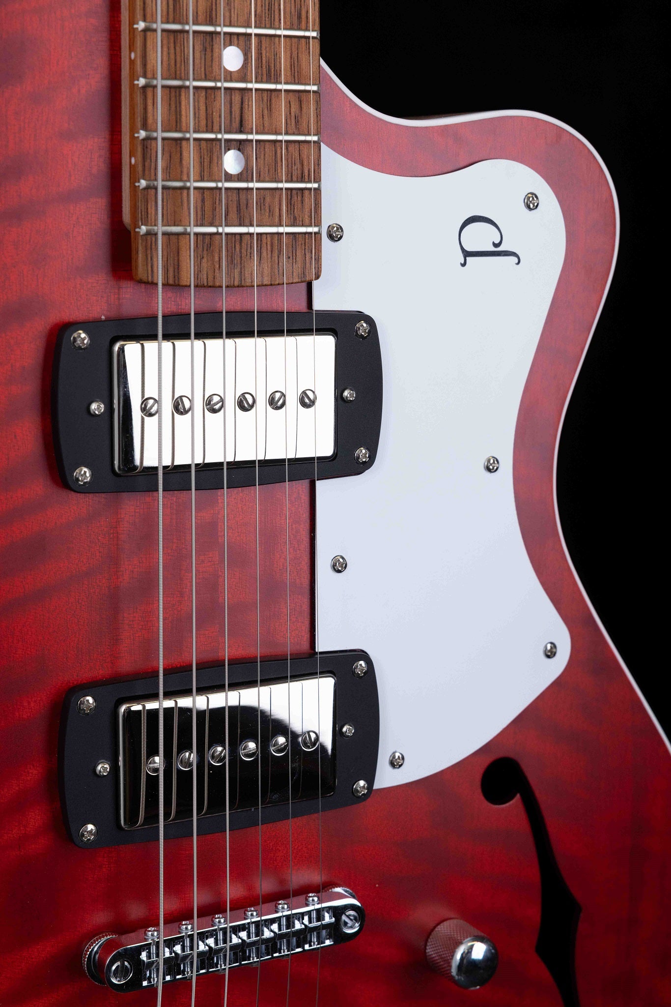 SH90-R Semi Hollow Electric Guitar - Cherry Red